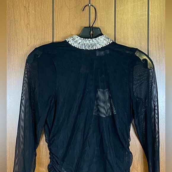 Cinq A Sept jewellery-necklace detail blouse size S - Picture 7 of 11